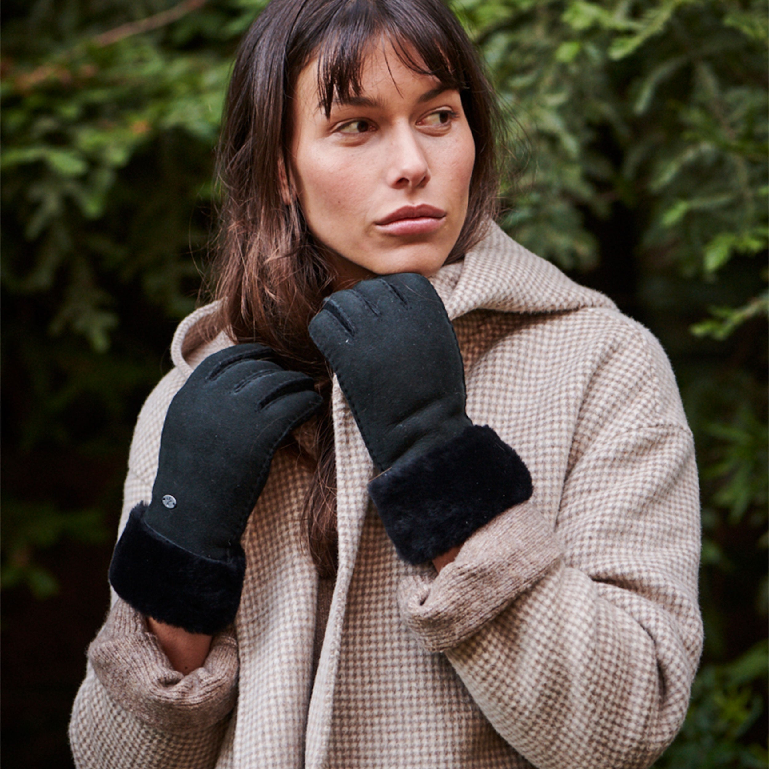 EMU BEECH FOREST GLOVES-140 BLACK