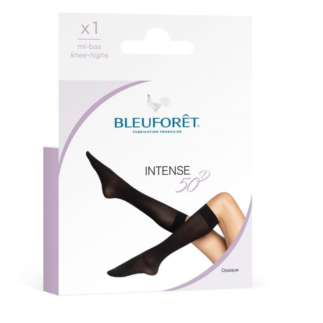 BLF 5107 Intense 50D Opaque Knee highs Excellence Black