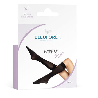 BLF 5107 Intense 50D Opaque Knee highs Excellence Black