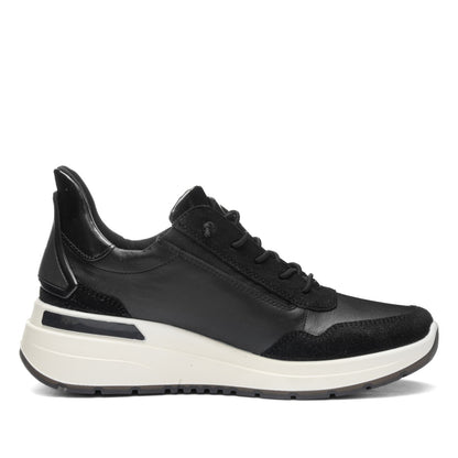 ara 1117-250 GALICIA BLACK SUEDE SNEAKER