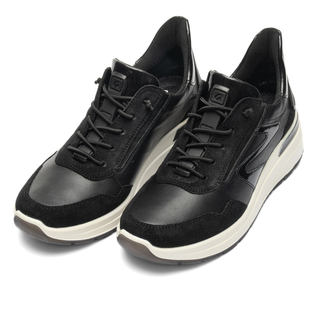 ara 1117-250 GALICIA BLACK SUEDE SNEAKER