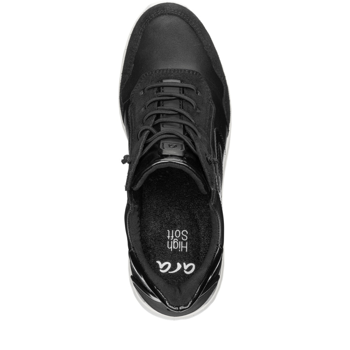 ara 1117-250 GALICIA BLACK SUEDE SNEAKER