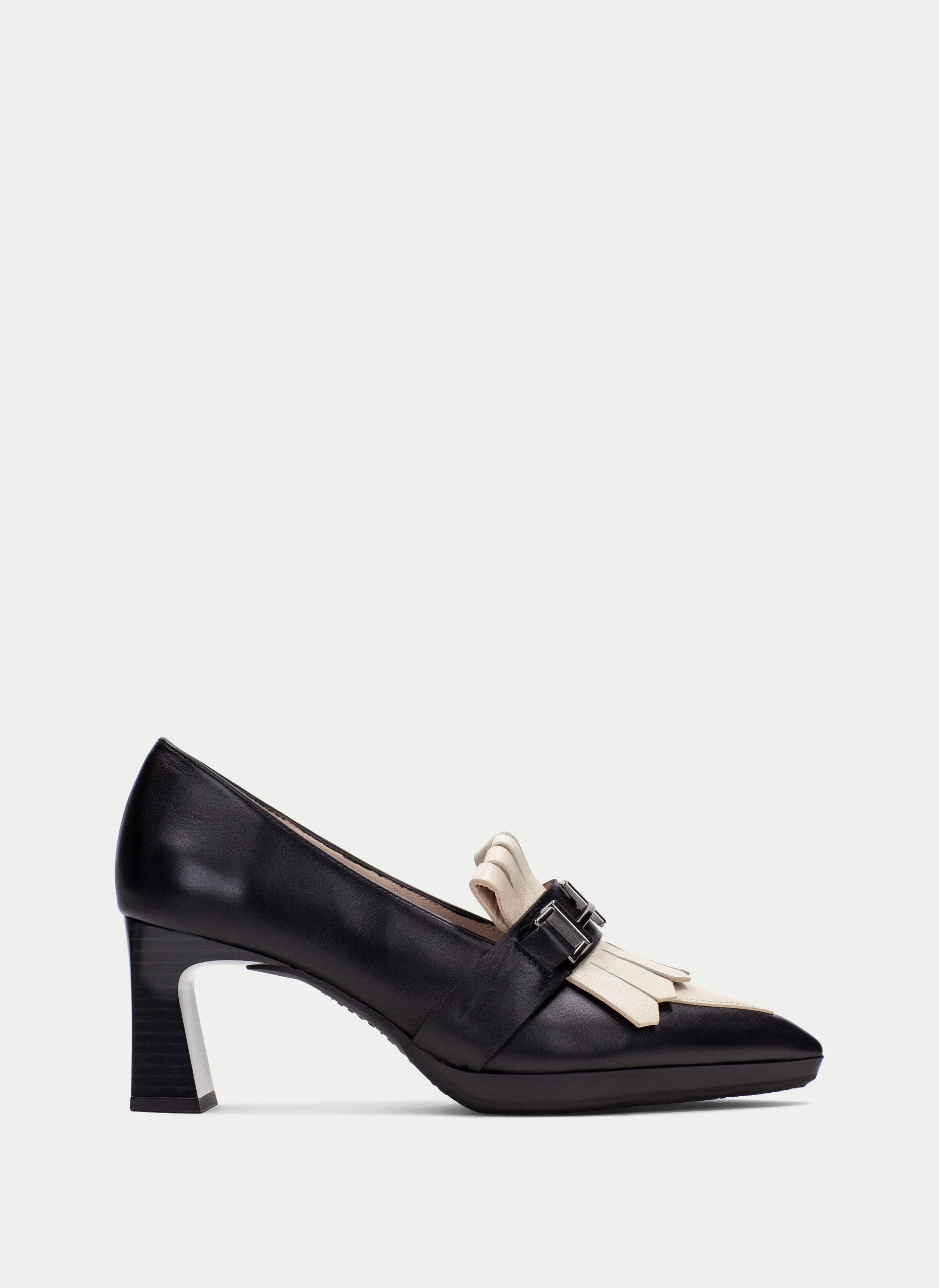HSP 1400-300 BLK & MILK HEEL LOAFER