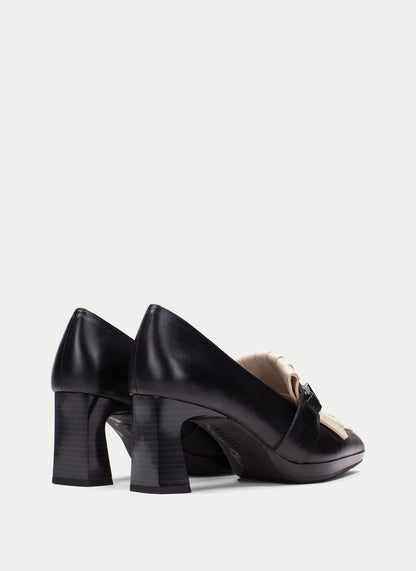 HSP 1400-300 BLK & MILK HEEL LOAFER
