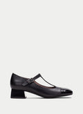 HSP 1412-250 MANILA BLK T-STRAP