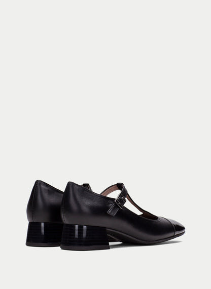 HSP 1412-250 MANILA BLK T-STRAP