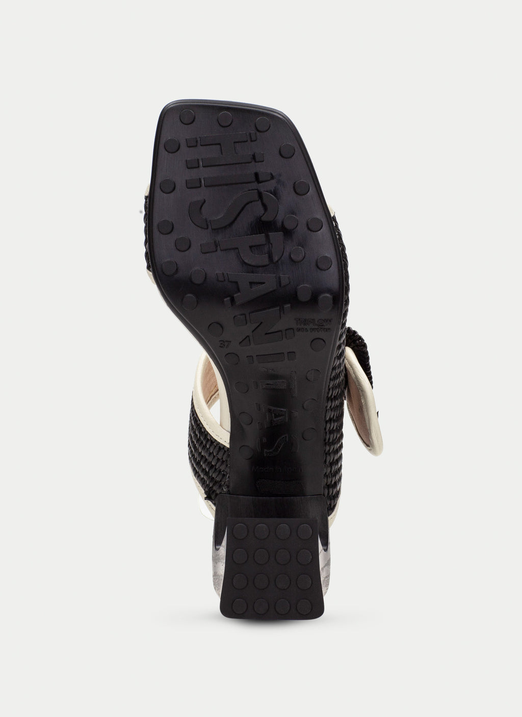 HSP 1427-280 MIAMI BLACK RAFFIA SLIDE