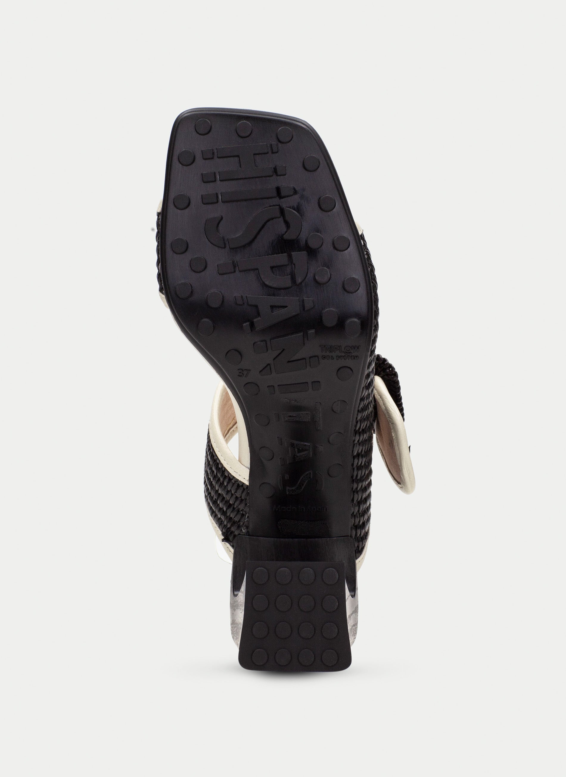 HSP 1427-280 MIAMI BLACK RAFFIA SLIDE