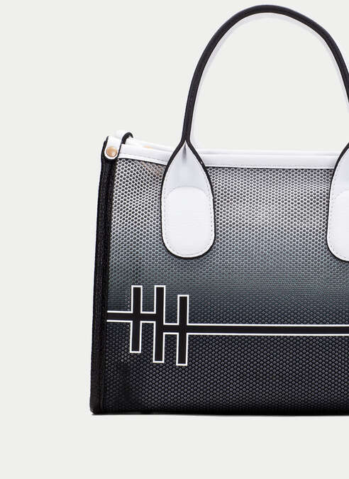 HSP 1434-220 BLK WHITE Tote bag