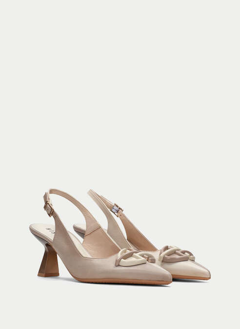 HSP 3428-280 NOVA TAUPE SLINGBACK PUMP