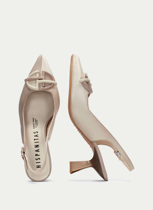HSP 3428-280 NOVA TAUPE SLINGBACK PUMP