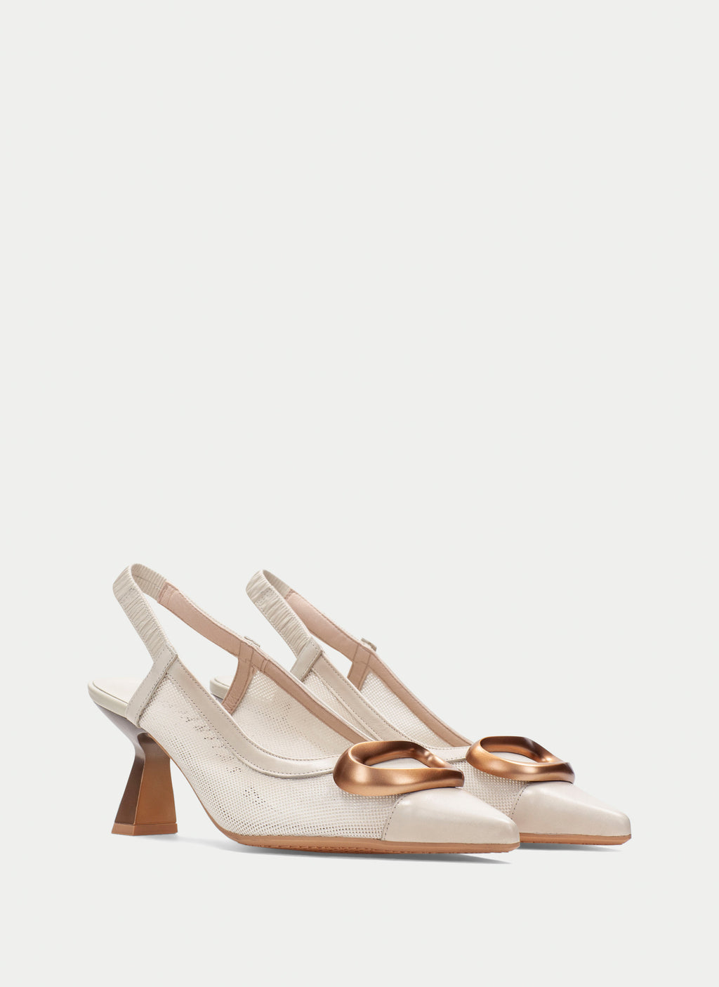 HSP 5430-300 NOVA LATTE MESH SLINGBACK PUMP