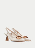 HSP 5430-300 NOVA LATTE MESH SLINGBACK PUMP