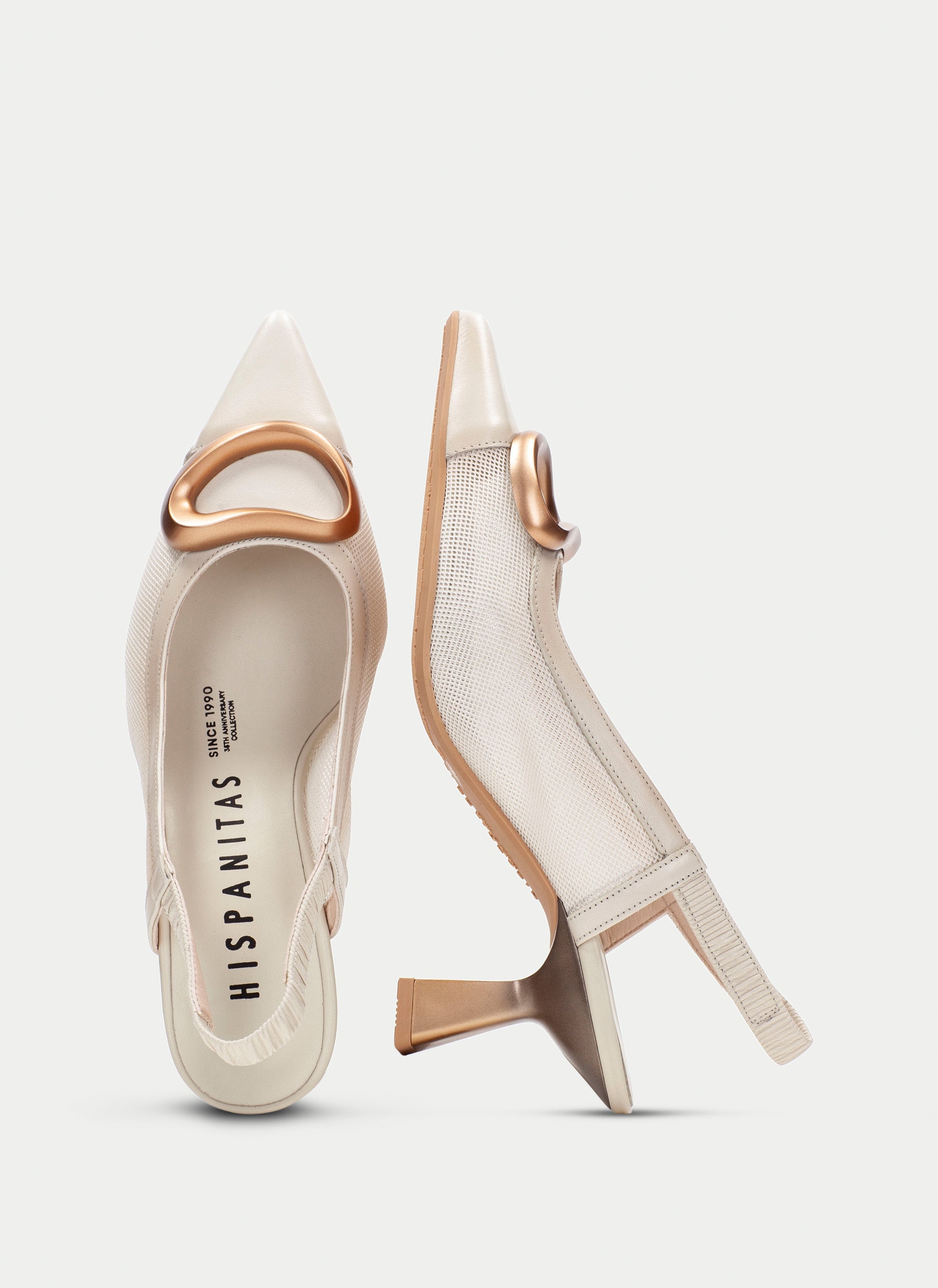 HSP 5430-300 NOVA LATTE MESH SLINGBACK PUMP