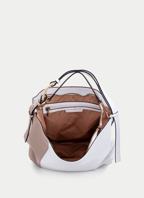 HSP 5437-220 SAMBA TAUPE WHITE  Hobo Bag
