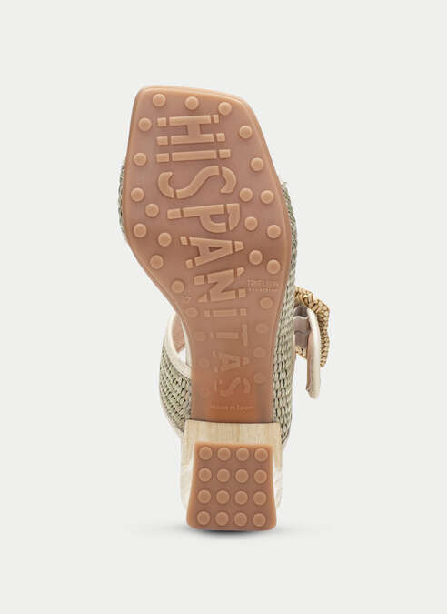 HSP 7427-280 MIAMI EUCALIPTO RAFFIA SLIDE