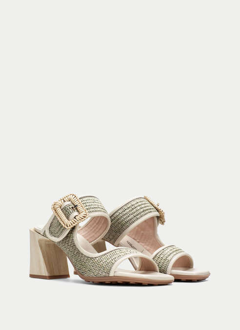 HSP 7427-280 MIAMI EUCALIPTO RAFFIA SLIDE
