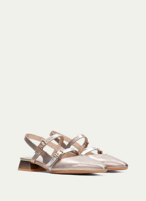 HSP 9421-270 CAVA SILVER FLAT SLINGBACK