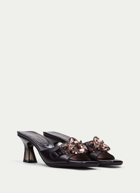 HSP 1333-250 GRETA BLACK SLIDE W BUCKLE