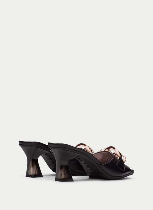 HSP 1333-250 GRETA BLACK SLIDE W BUCKLE
