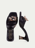 HSP 1333-250 GRETA BLACK SLIDE W BUCKLE