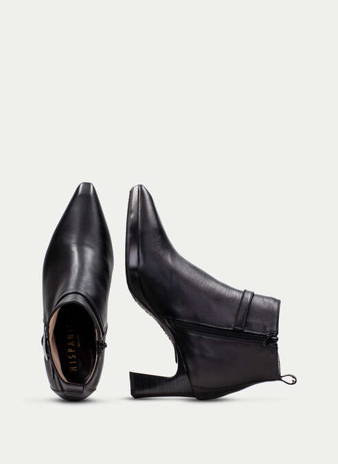 HSP 1405-350 ANKARA BLK HEEL BOOTIE