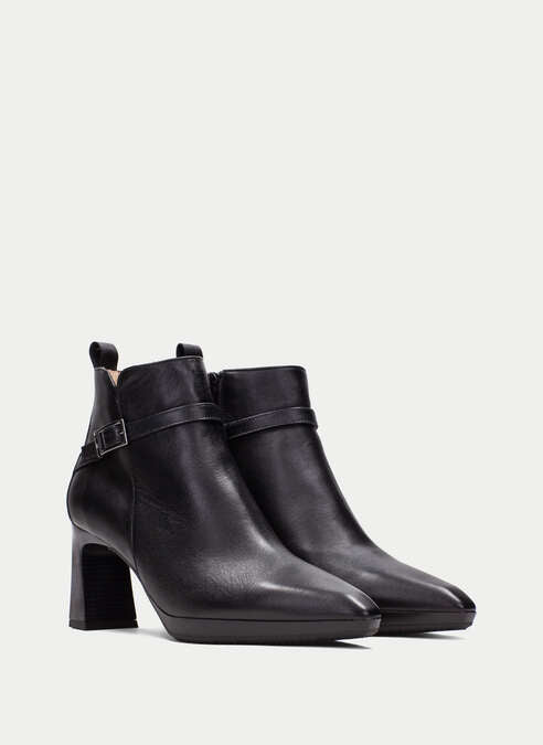 HSP 1405-350 ANKARA BLK HEEL BOOTIE