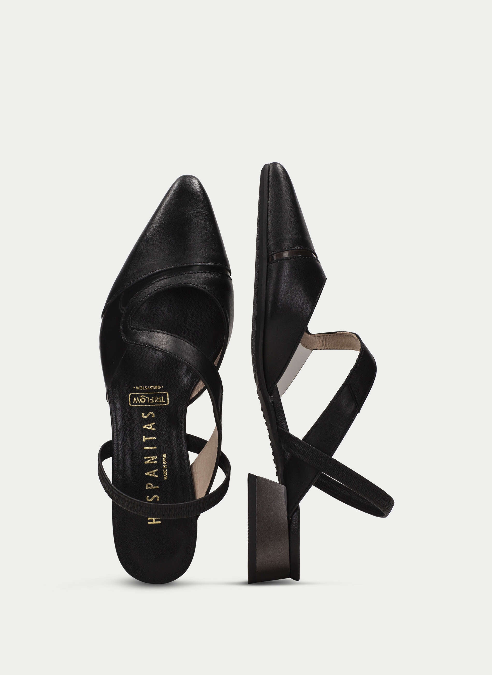 HSP 1342-250 Flat Shoe Dali Black