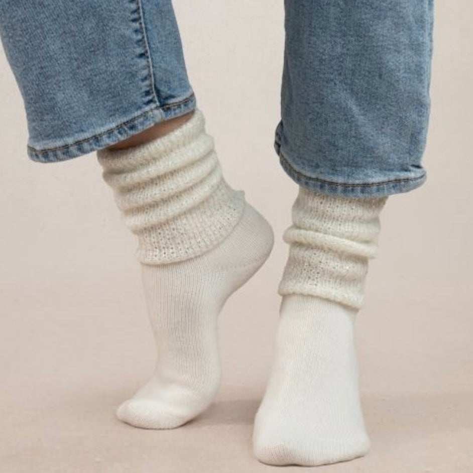 BLF 6491 Cashmere socks with Spangles Pattern