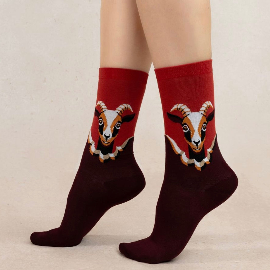 BLF 6499 Goat Pattern Socks