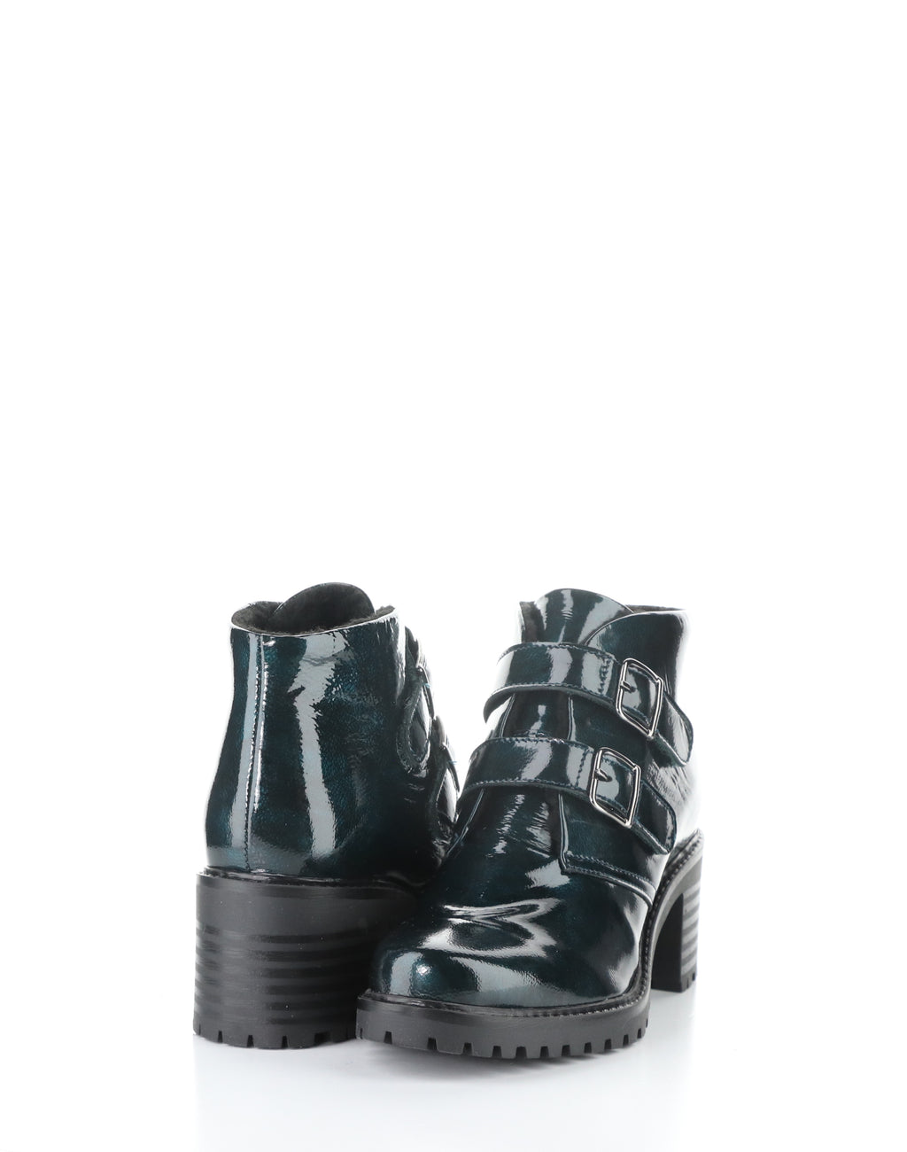 BC ISSEY-295 DARK GREEN PATENT LEATHER