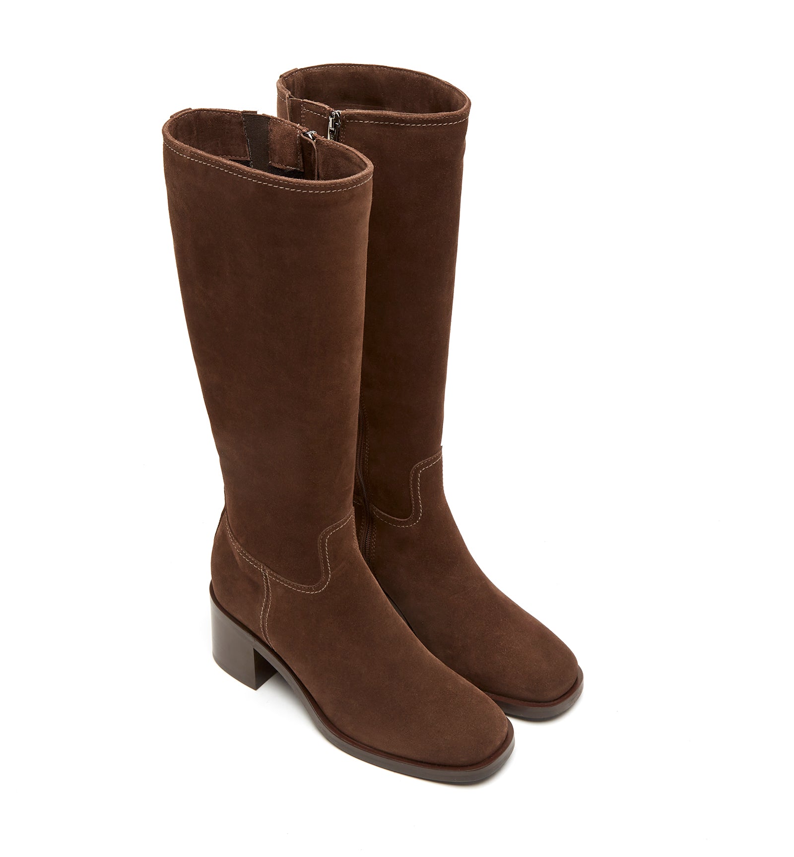 LC JACK-625 BRUNETTE SUEDE KNEE HIGH BOOT