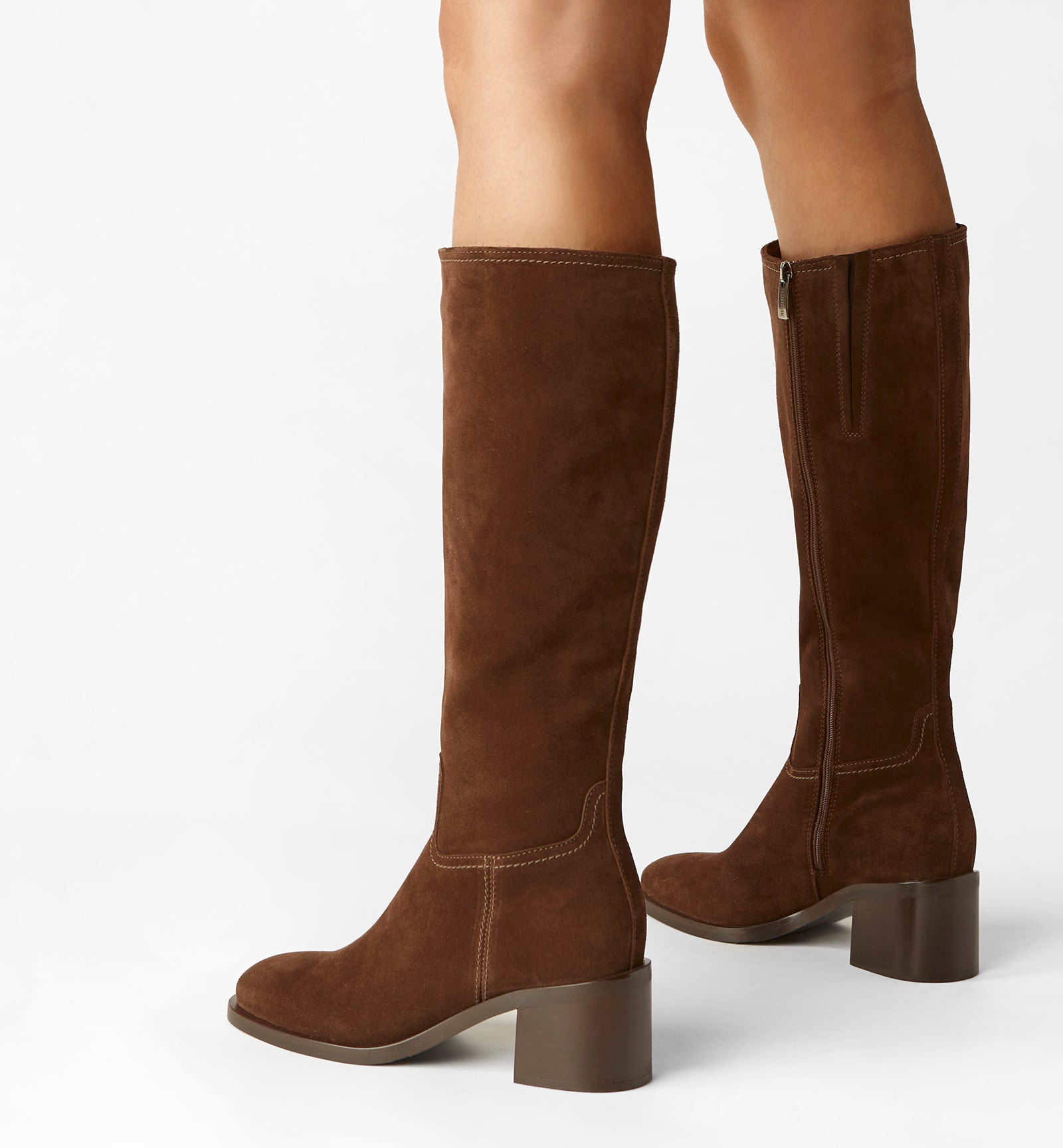 LC JACK-625 BRUNETTE SUEDE KNEE HIGH BOOT