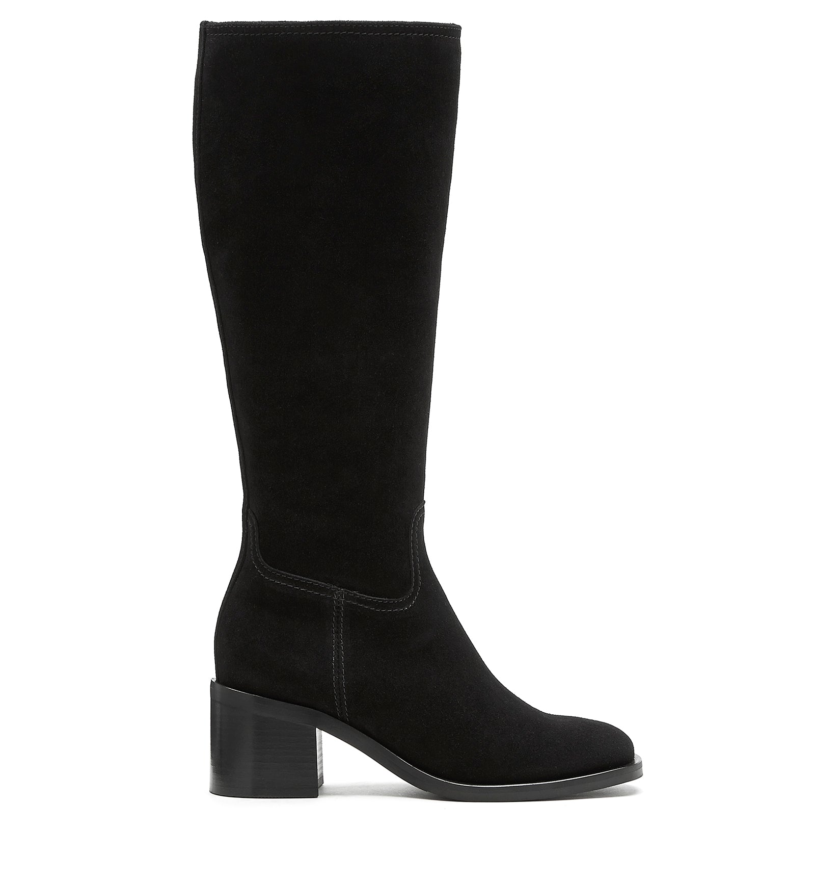 LC JACK-625 BLACK SUEDE KNEE HIGH BOOT