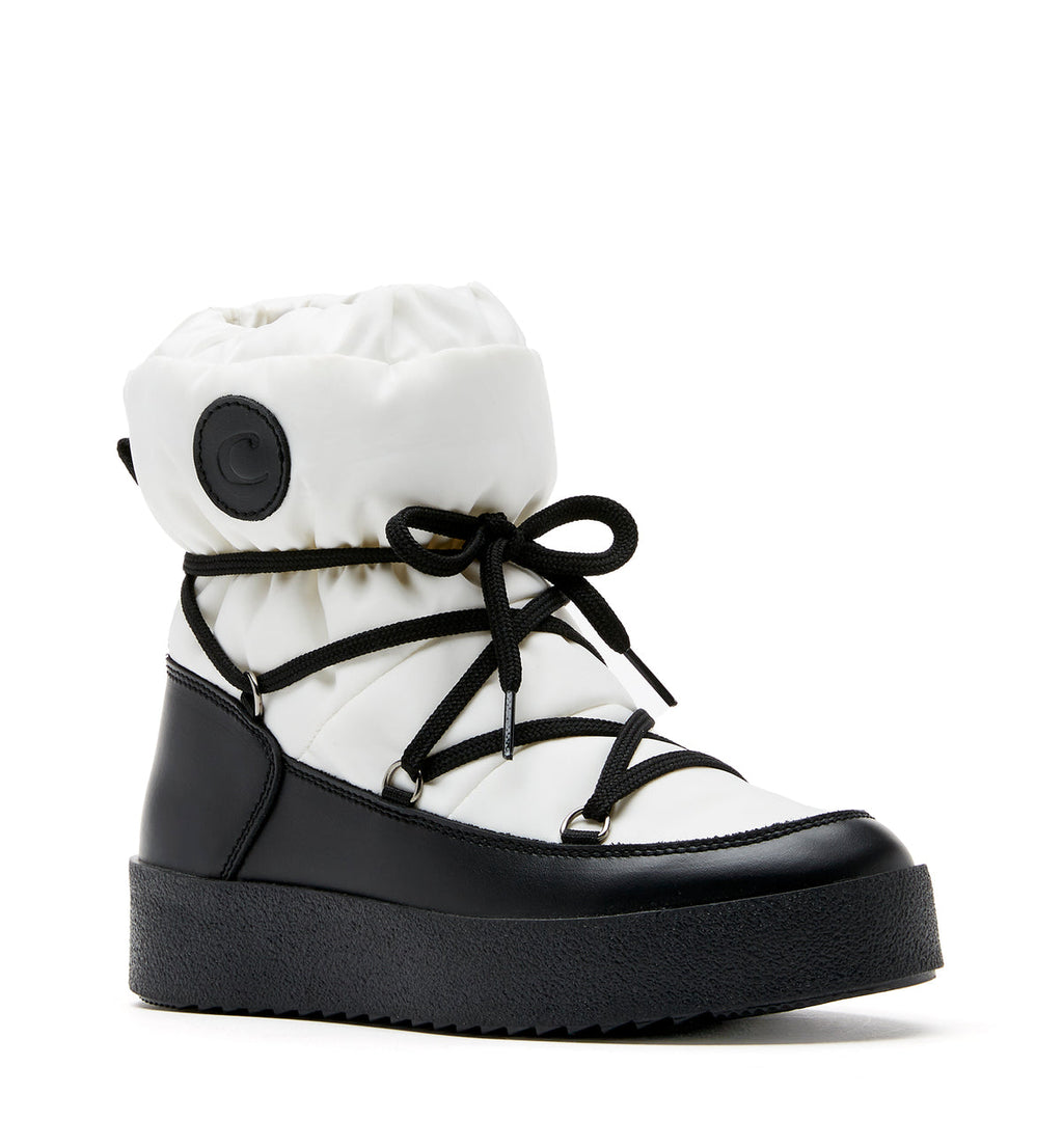 LC EASTON SHEARLING-LINED LEATHER WHITE