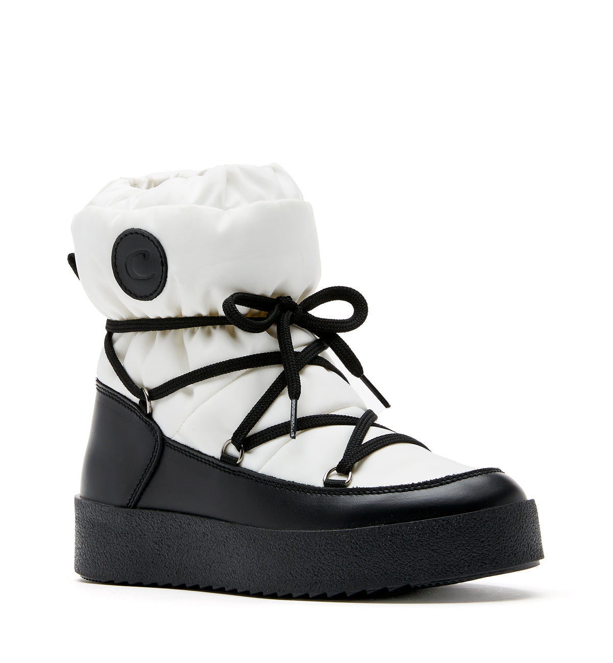 LC EASTON SHEARLING-LINED LEATHER WHITE