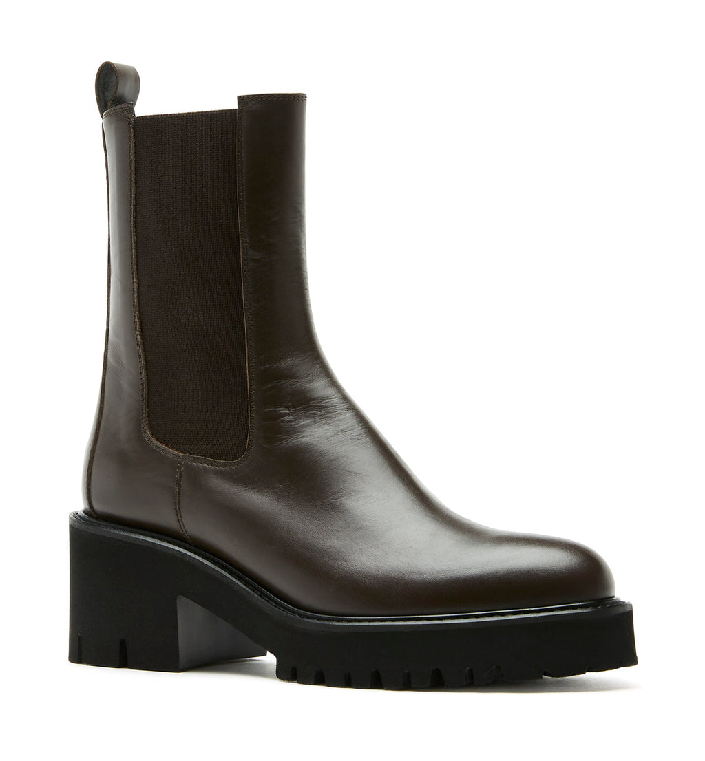 LC TEDDY BROWN LEATHER BOOTIE