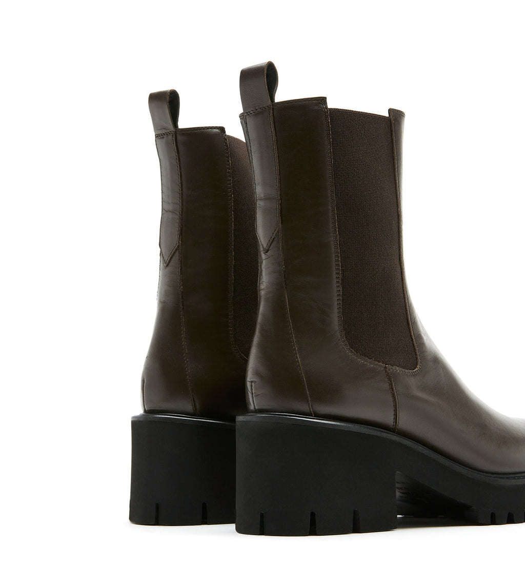 LC TEDDY BROWN LEATHER BOOTIE