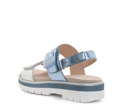 ara 4102-190 Marbella silver sky blue metallic leather