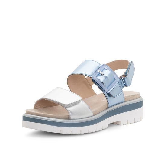 ara 4102-190 Marbella silver sky blue metallic leather