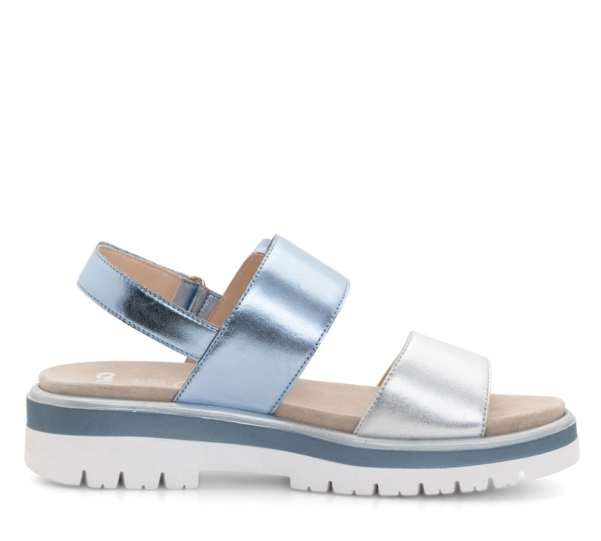 ara 4102-190 Marbella silver sky blue metallic leather