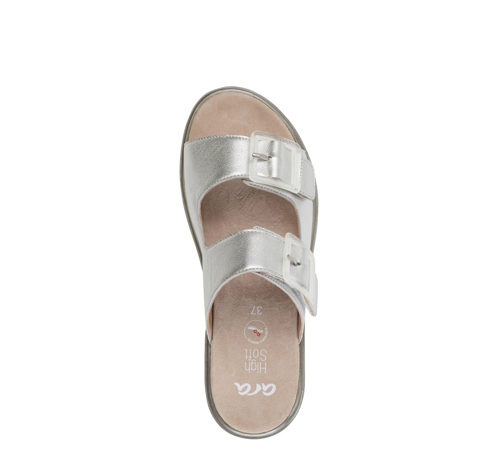 ara 7102-190 Marbella slide silver metallic