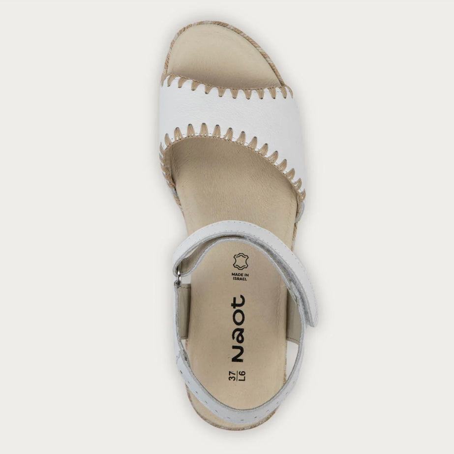 NAOT BLANES WHITE LEATHER