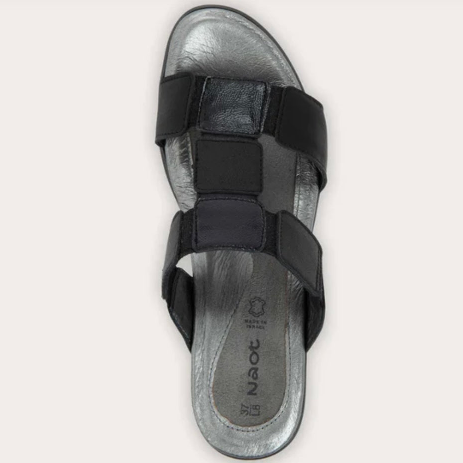 NAOT FORM BLACK LEATHER