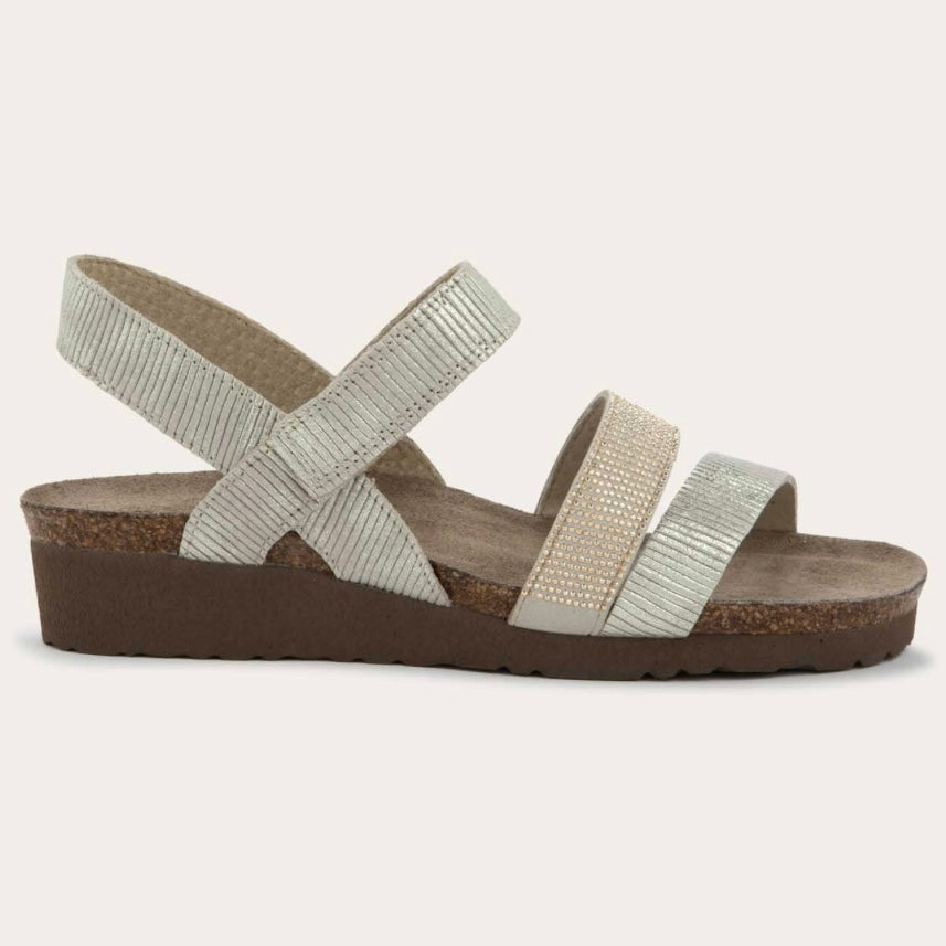 NAOT KRISTA PLATINUM STRAP W GOLD