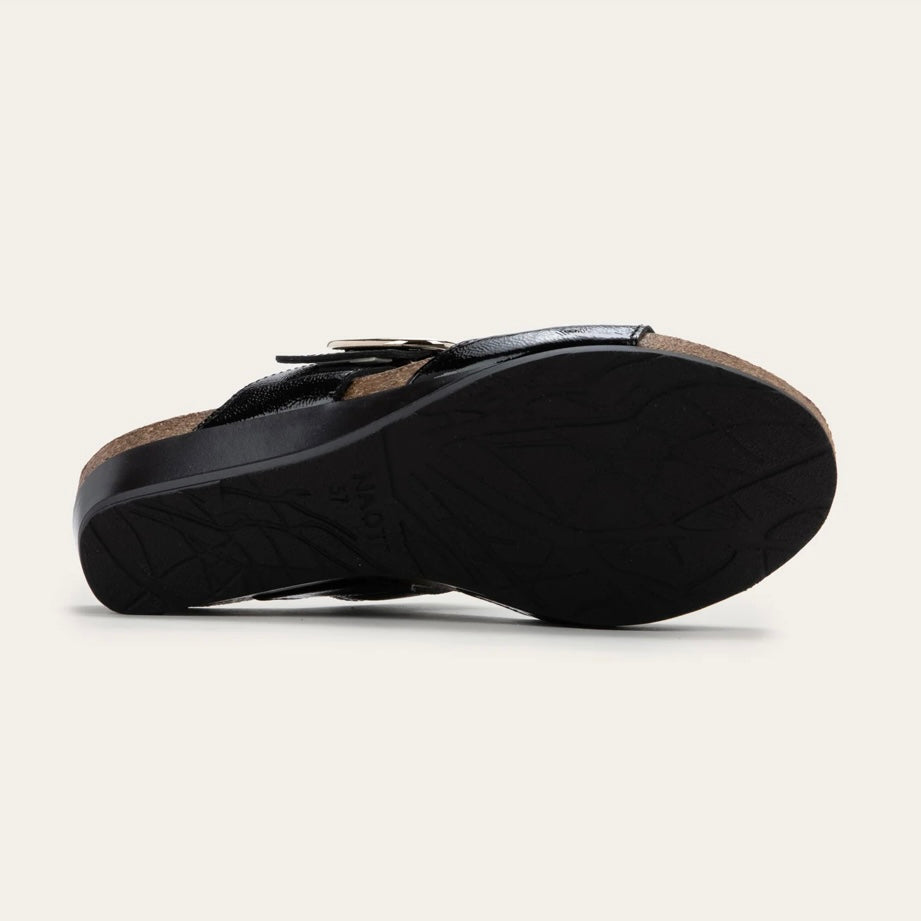 NAOT MAGIC BLACK CRINKLE PATENT