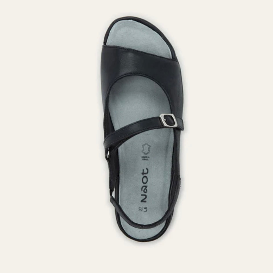 NAOT TOKA BLACK SHINY LEATHER