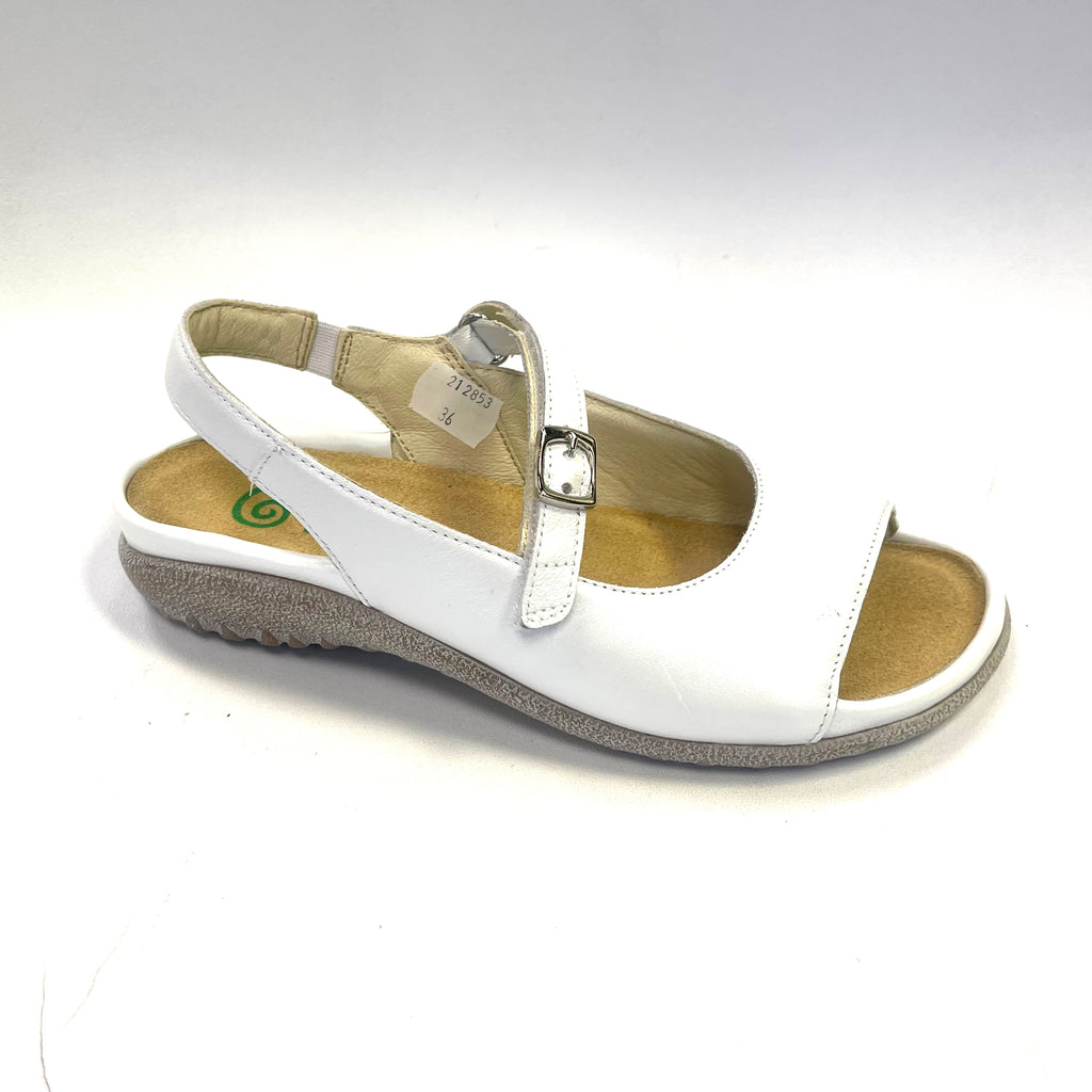 NAOT TOKA WHITE PEARL LEATHER