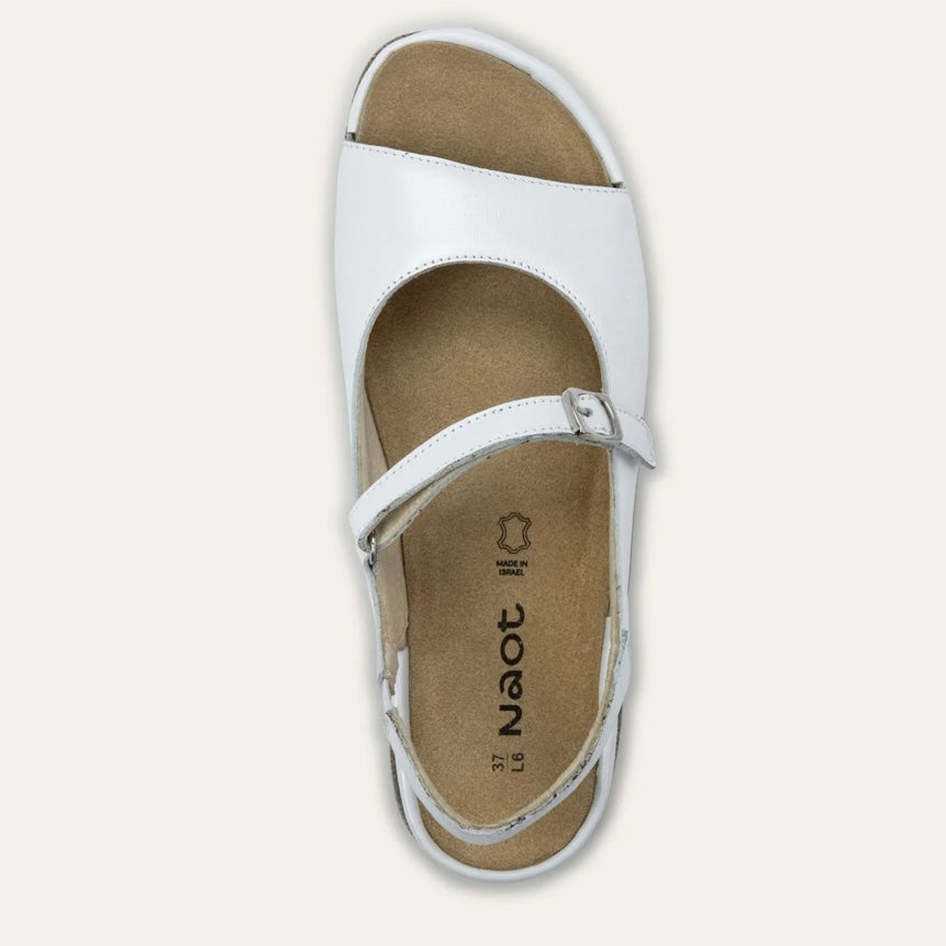 NAOT TOKA WHITE PEARL LEATHER