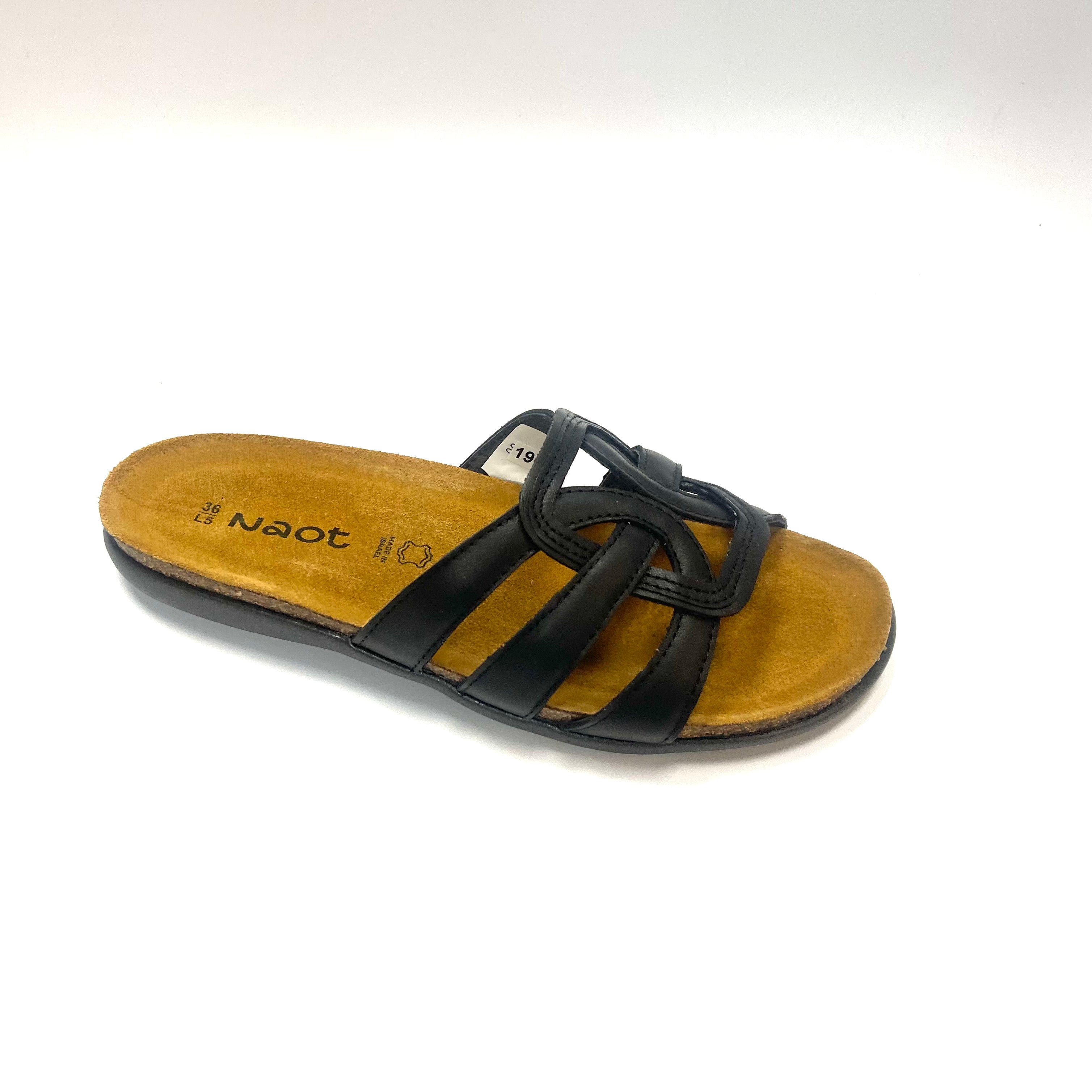 NAOT LIV BLACK JET LEATHER